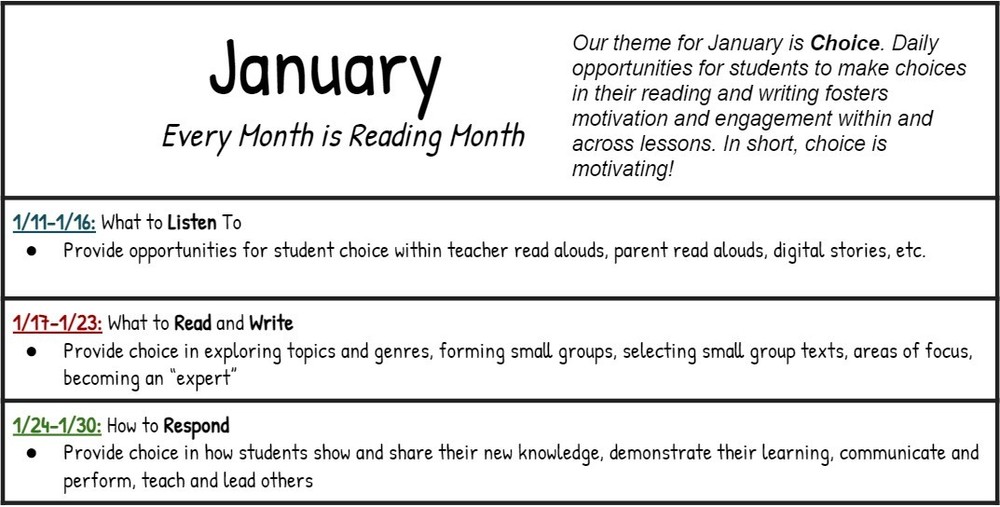 January Reading Month 