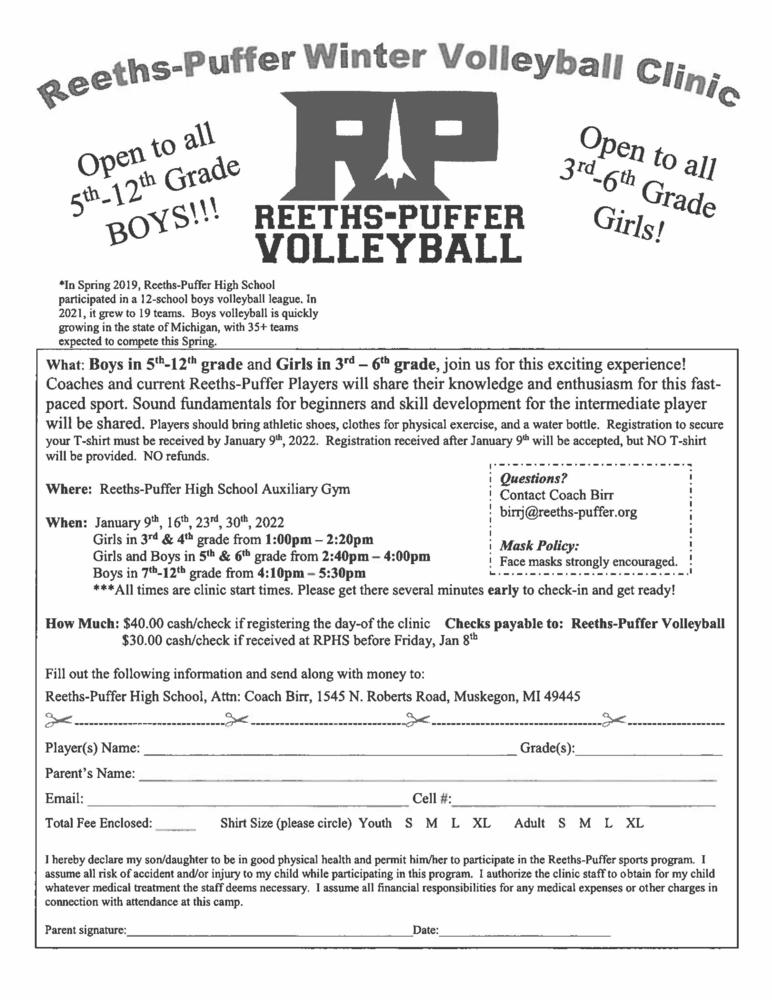 Volleyball flyer