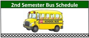 2nd Semester Bus Schedule