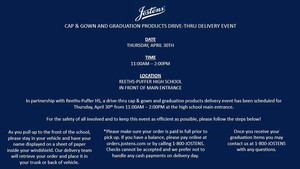 Jostens Cap & Gown Curbside Delivery