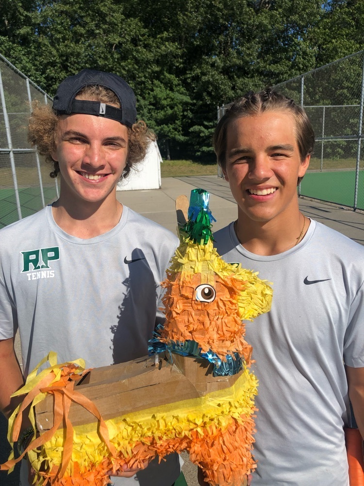 #2 Doubles Zade Rogers/Kaden Malotke and team mascot Larry the Llama