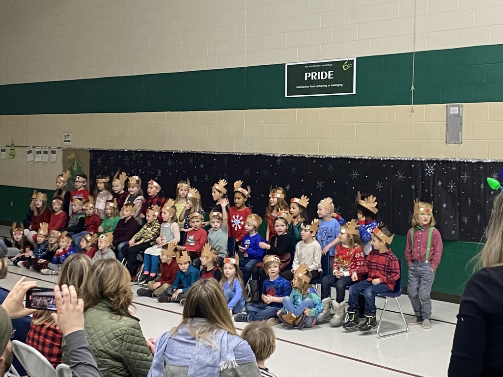 Our K learners entertain during their holiday concert this morning.