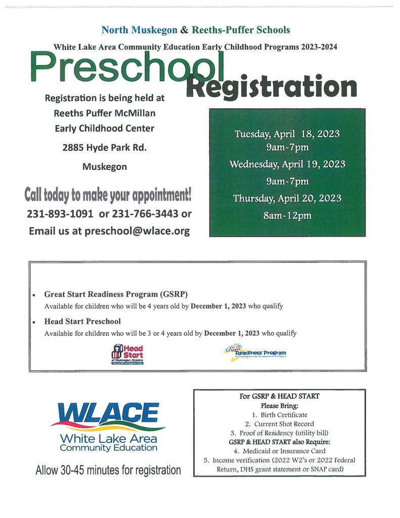 Preschool Registration
