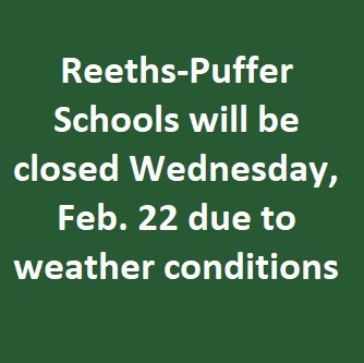 RP closed Wednesday, Feb 22 due to weather conditions