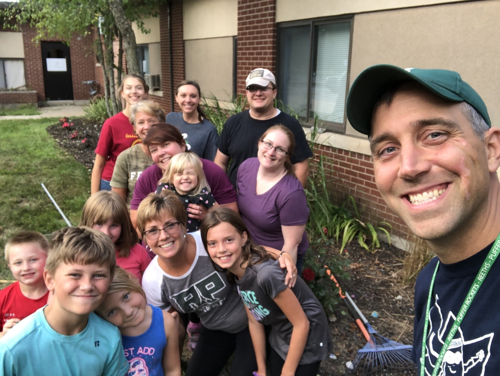 School yard clean up crew, Rocket Three!