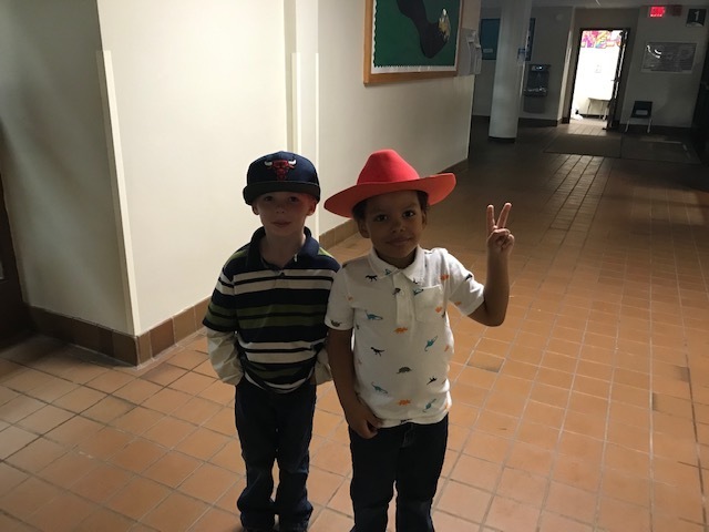 Hat Day with my buddy 